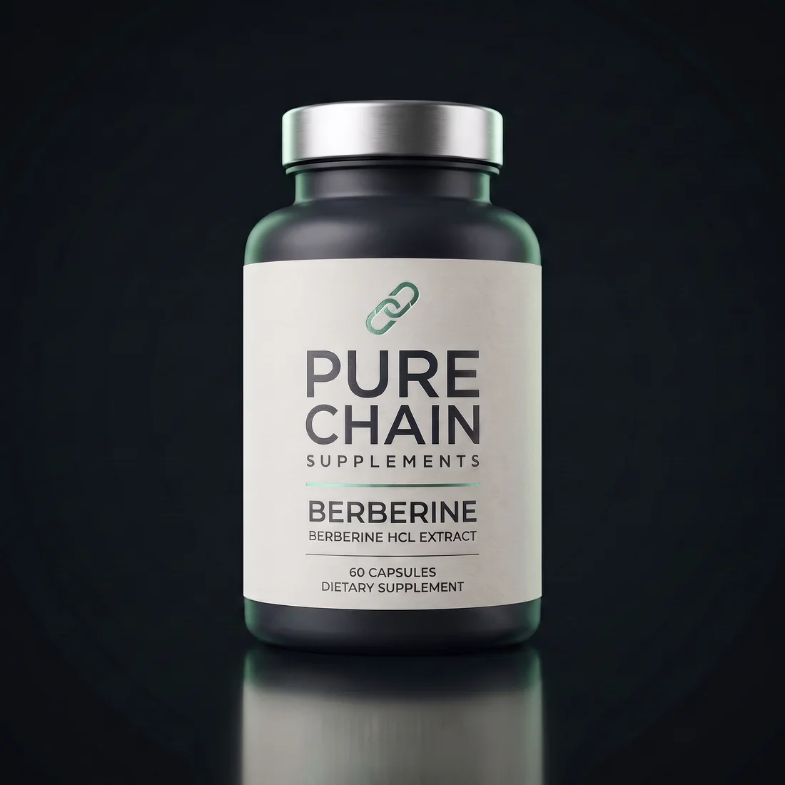 Berberine by Pure Chain Supplements, three-quarter view