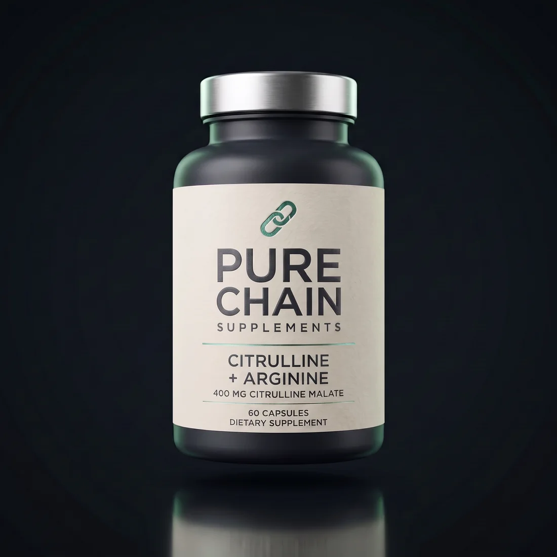 Citrulline + Arginine Stack by Pure Chain Supplements, three-quarter view