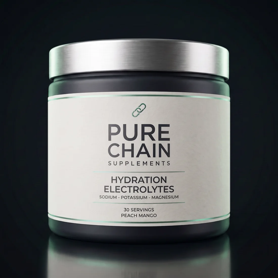 Hydration Electrolytes - Peach Mango by Pure Chain Supplements, three-quarter view